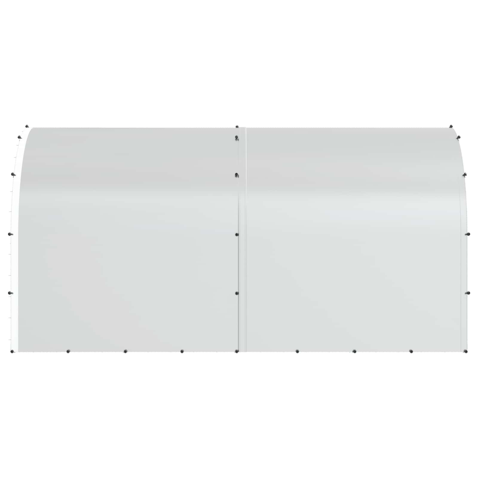 vidaXL Kurnik srebrny 400 x 200 x 200 cm Stal ocynkowana