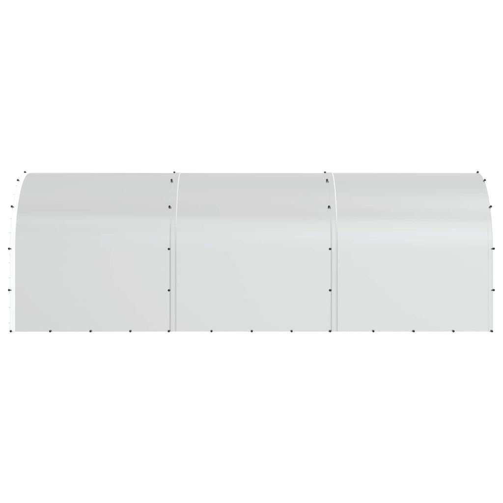vidaXL Kurnik srebrny 600 x 200 x 200 cm Stal ocynkowana