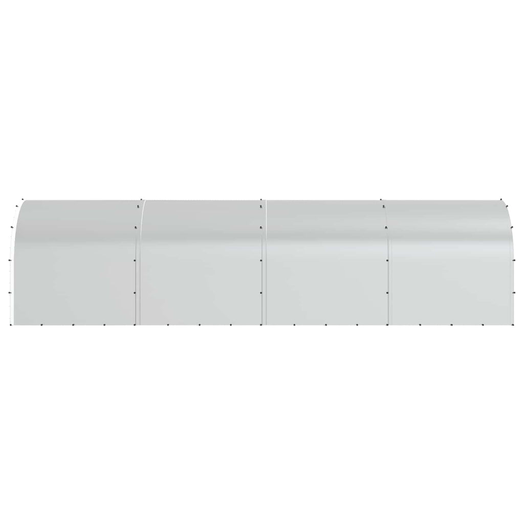 vidaXL Kurnik srebrny 800 x 200 x 200 cm Stal ocynkowana