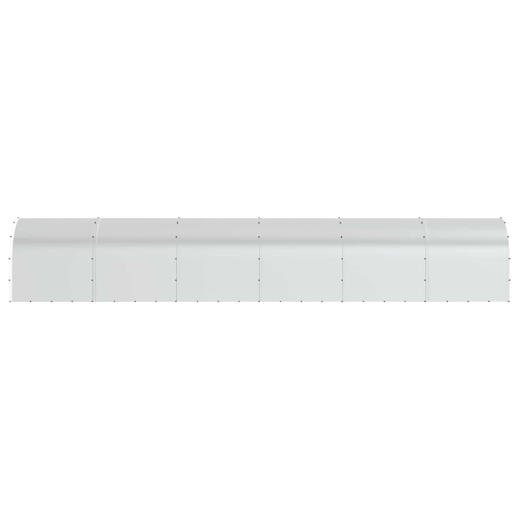 vidaXL Kurnik srebrny 1200 x 200 x 200 cm Stal ocynkowana