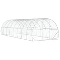 vidaXL Kurnik srebrny 800 x 300 x 200 cm Stal ocynkowana