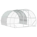 vidaXL Kurnik srebrny 400 x 300 x 200 cm Stal ocynkowana