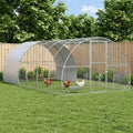 vidaXL Kurnik srebrny 600 x 300 x 200 cm Stal ocynkowana