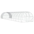 vidaXL Kurnik srebrny 1200 x 300 x 200 cm Stal ocynkowana