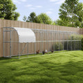 vidaXL Kurnik przy ścianie srebrny 1200 x 100 x 215 cm Stal ocynkowana