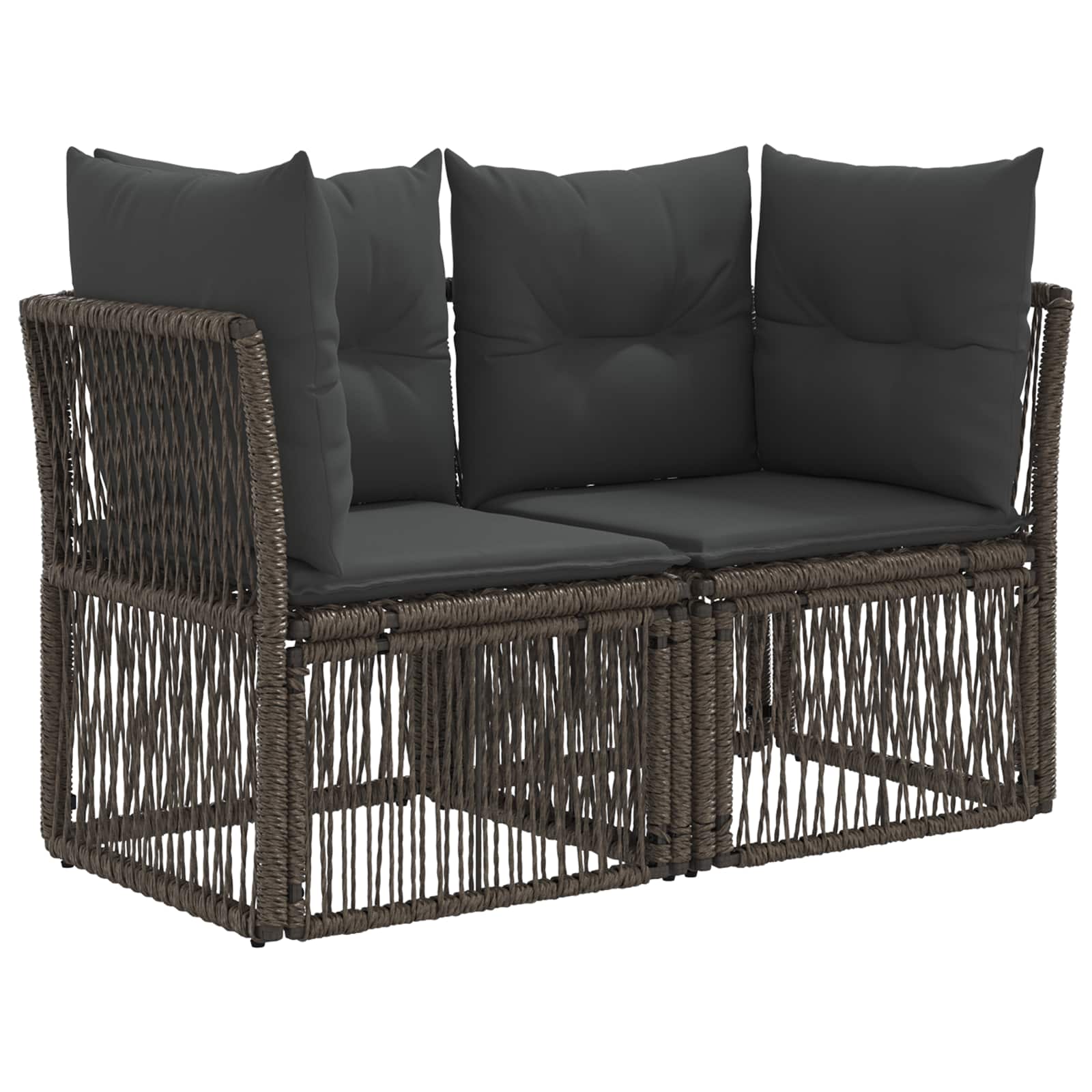 vidaXL Zestaw Sof na Ogród 11 szt. Szary polirattan
