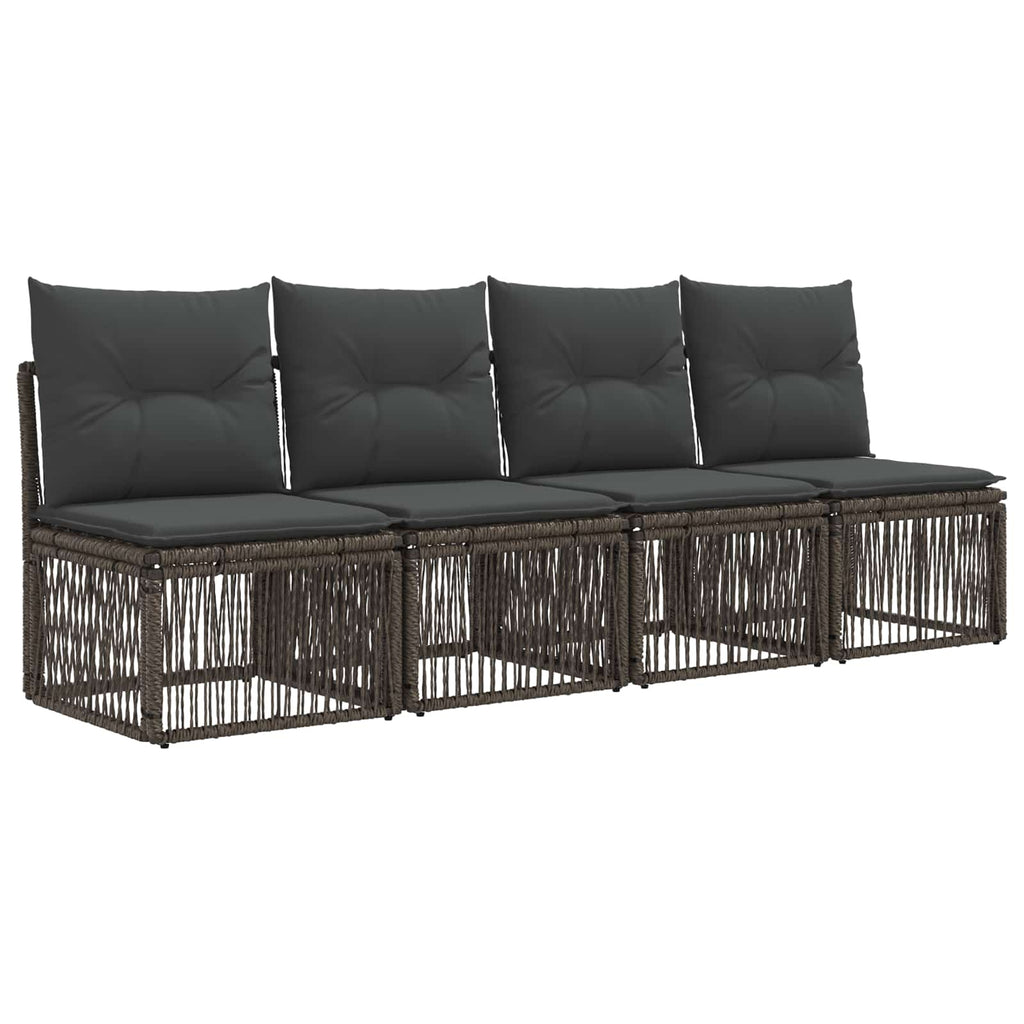 vidaXL Zestaw Sof na Ogród 13 szt. Szary i ciemnoszary polirattan