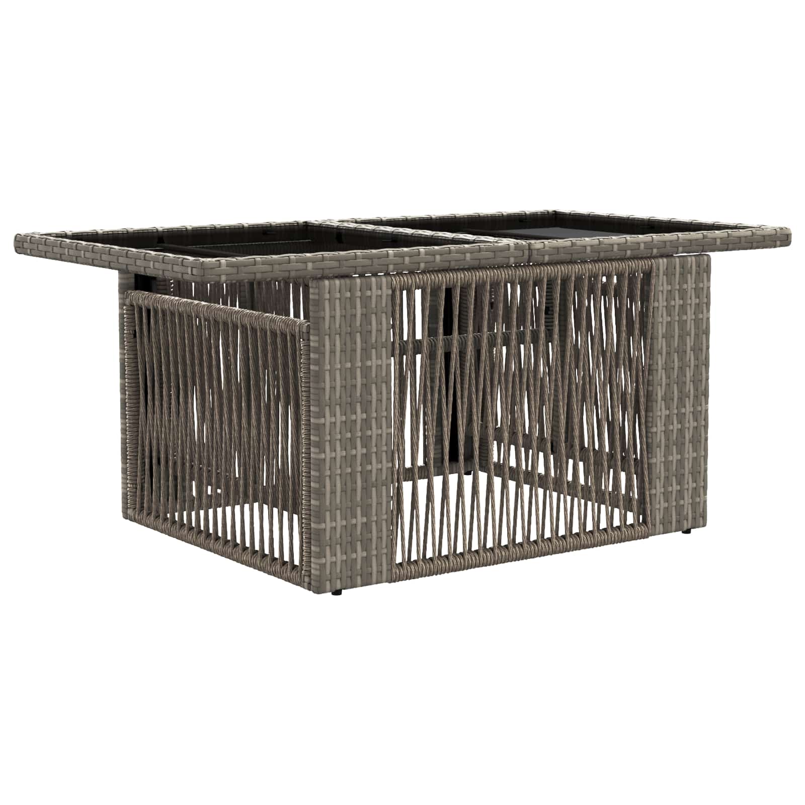 vidaXL Zestaw Sof na Ogród 10 szt. Szary i ciemnoszary polirattan