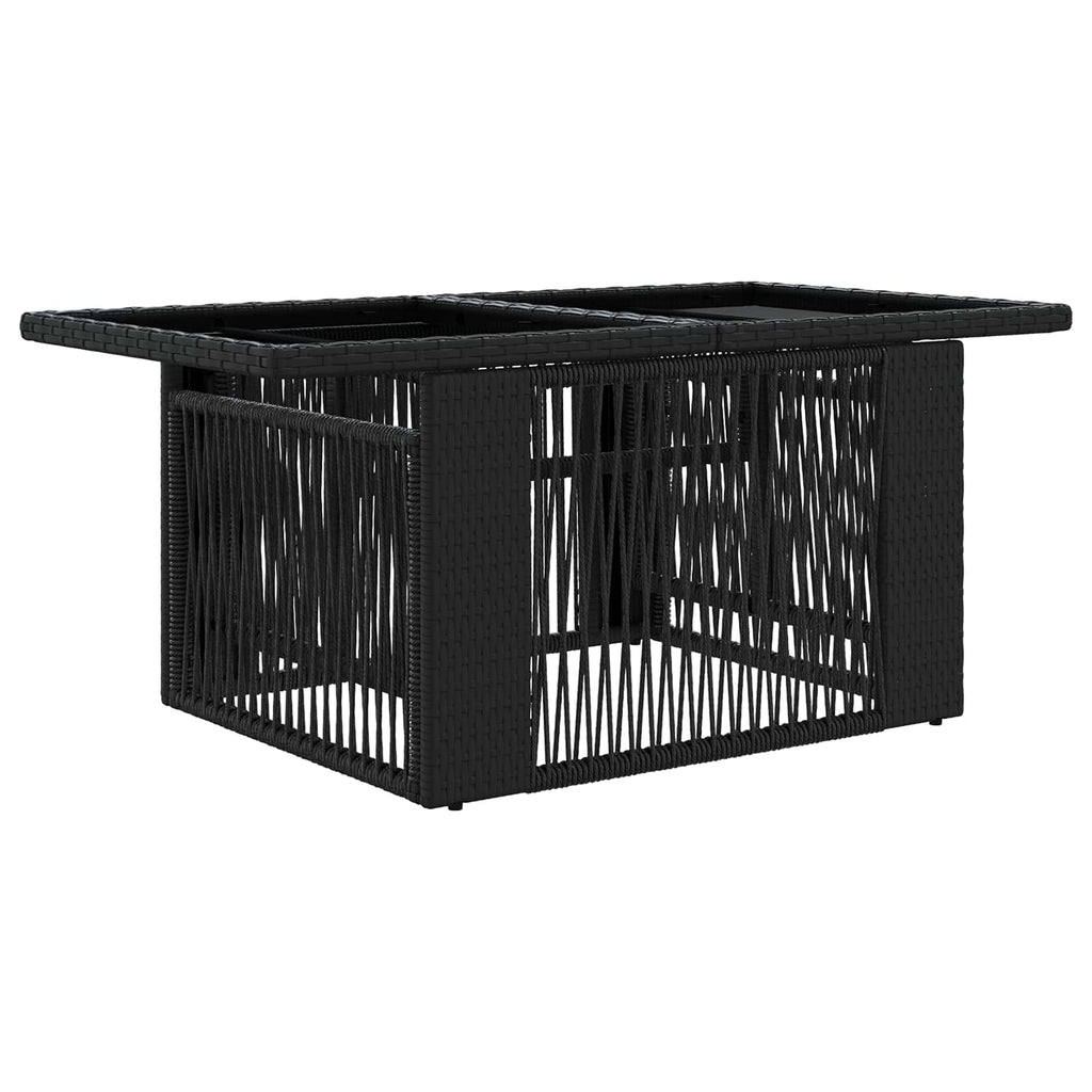 vidaXL Zestaw Sof na Ogród 8 szt. Czarny i kremowo-biały polirattan