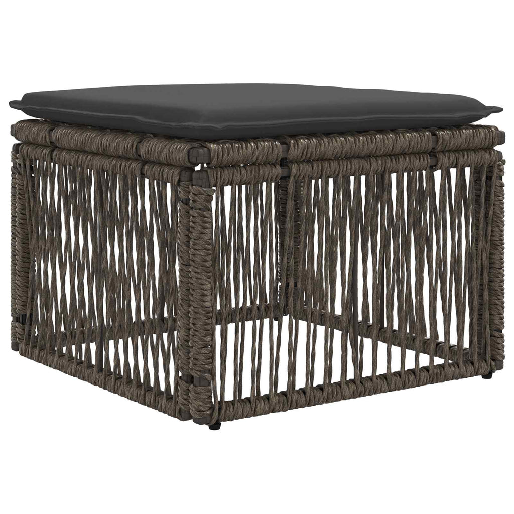 vidaXL Zestaw Sof na Ogród 11 szt. Szary i ciemnoszary polirattan