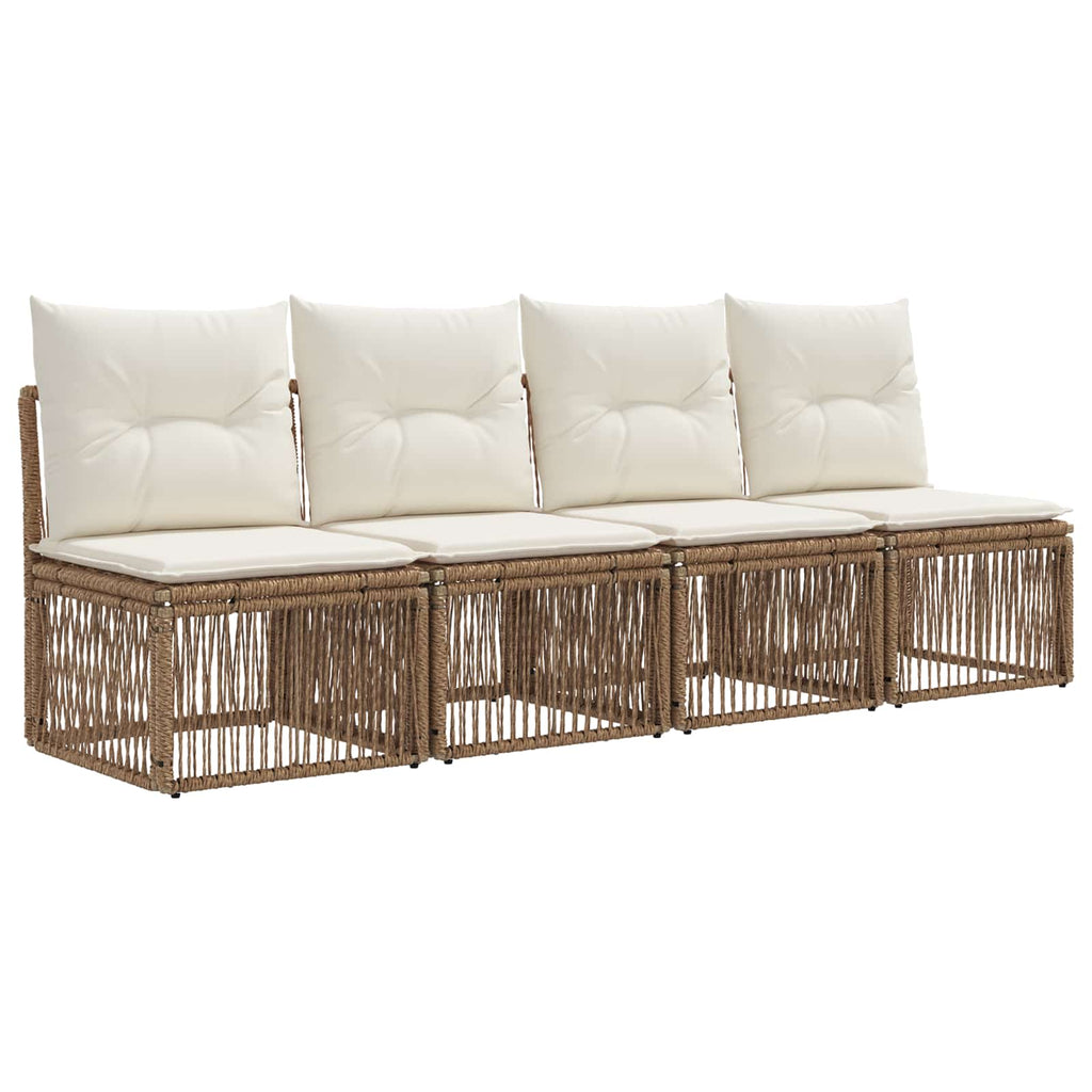 vidaXL Zestaw Sof na Ogród 13 szt. Beżowy i kremowy polirattan