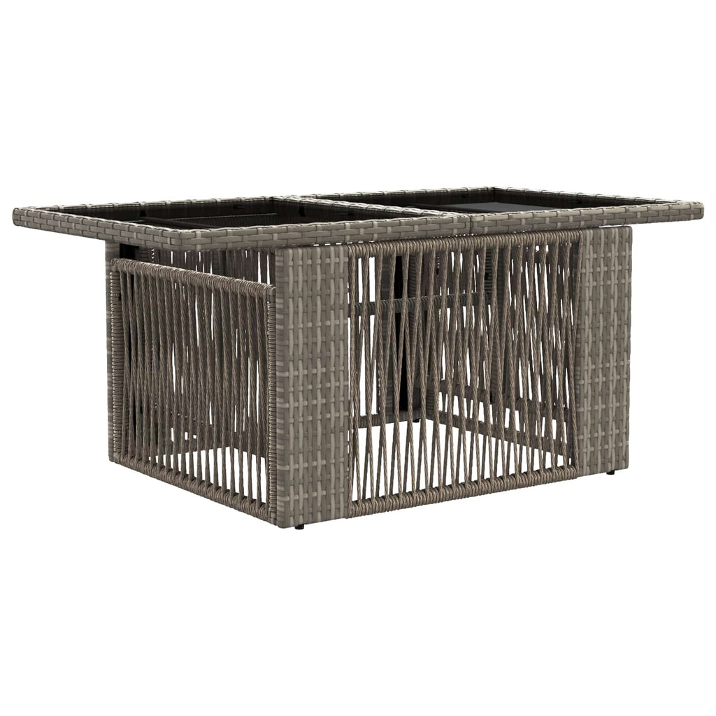 vidaXL Zestaw Sof na Ogród 7 szt. Szary i ciemnoszary polirattan