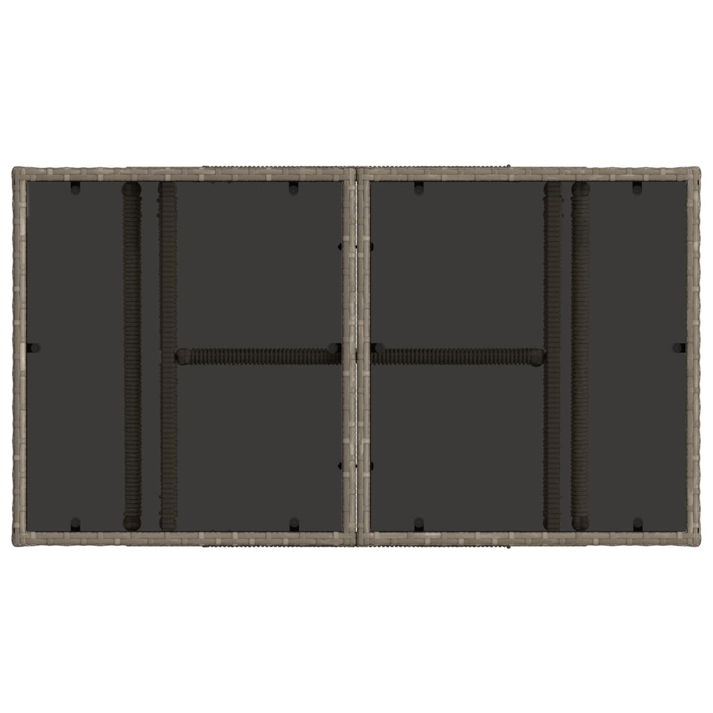 vidaXL Zestaw Sof na Ogród 7 szt. Szary i ciemnoszary polirattan