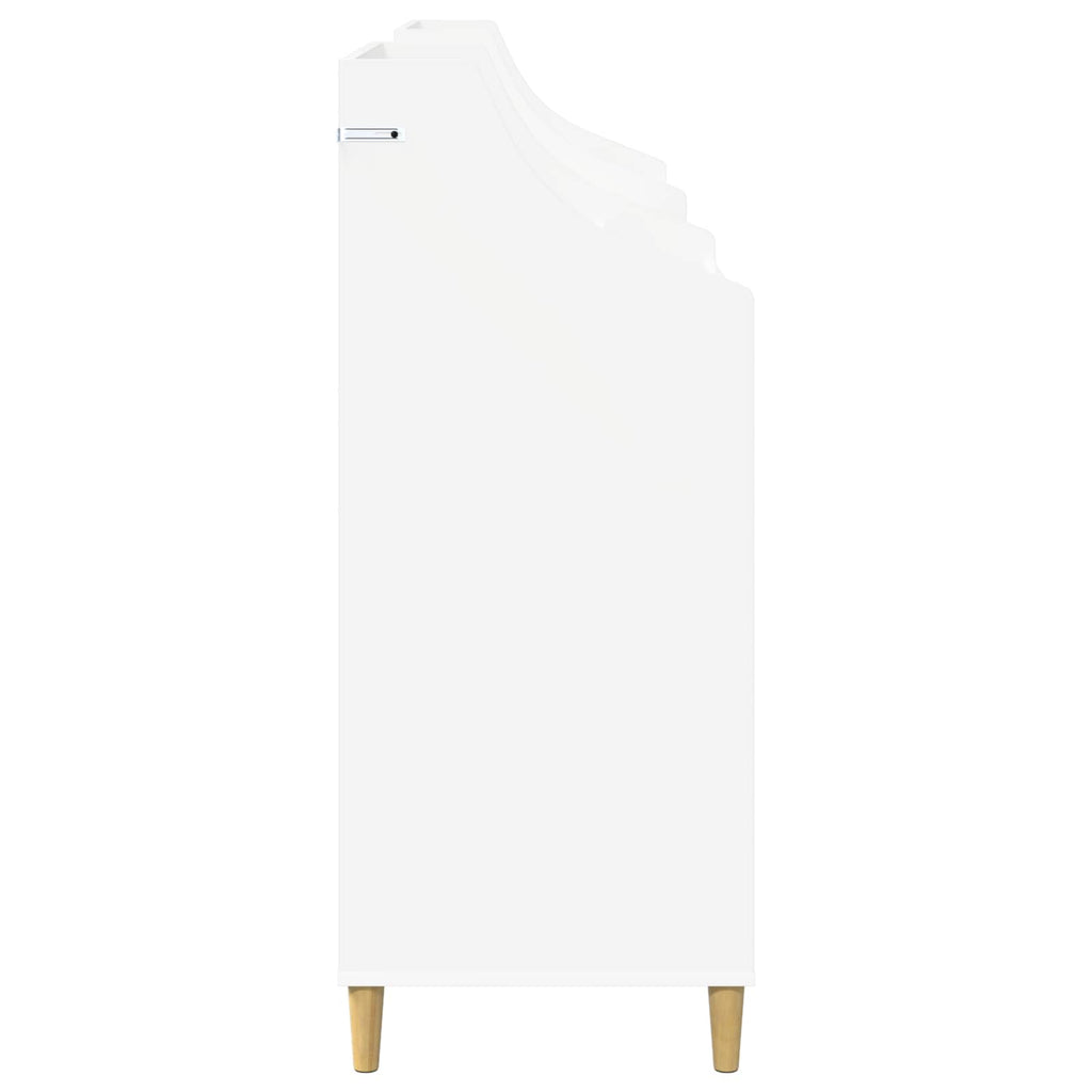 vidaXL Zestaw Półek na Media 3 szt. Biały 212 x 46 x 112 cm