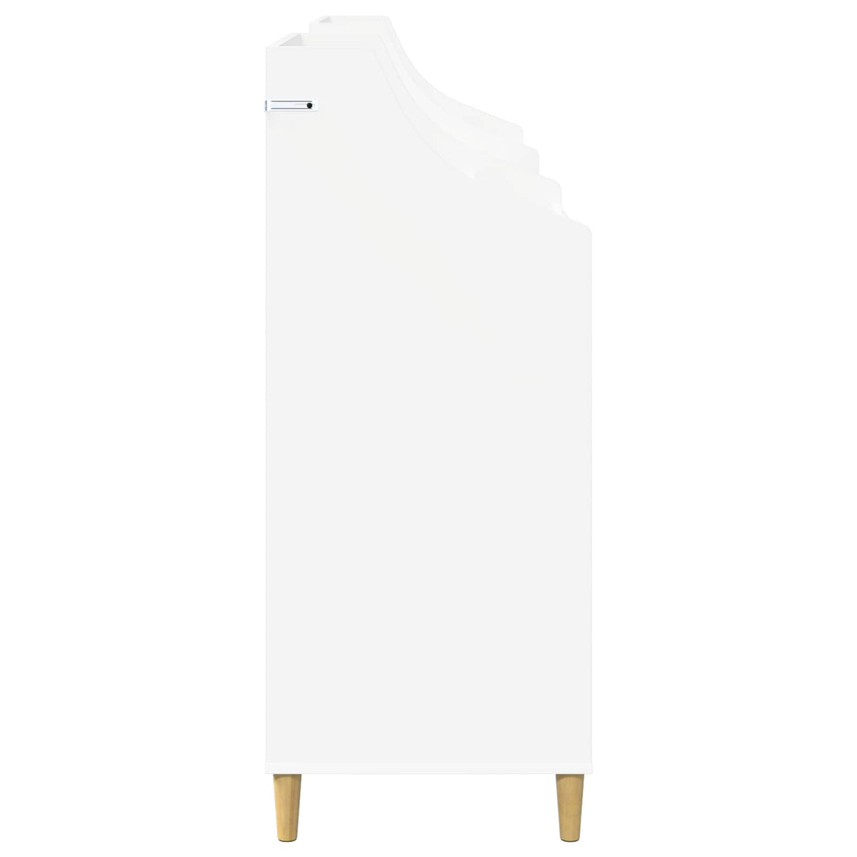 vidaXL Zestaw Półek na Media 3 szt. Biały 212 x 46 x 112 cm