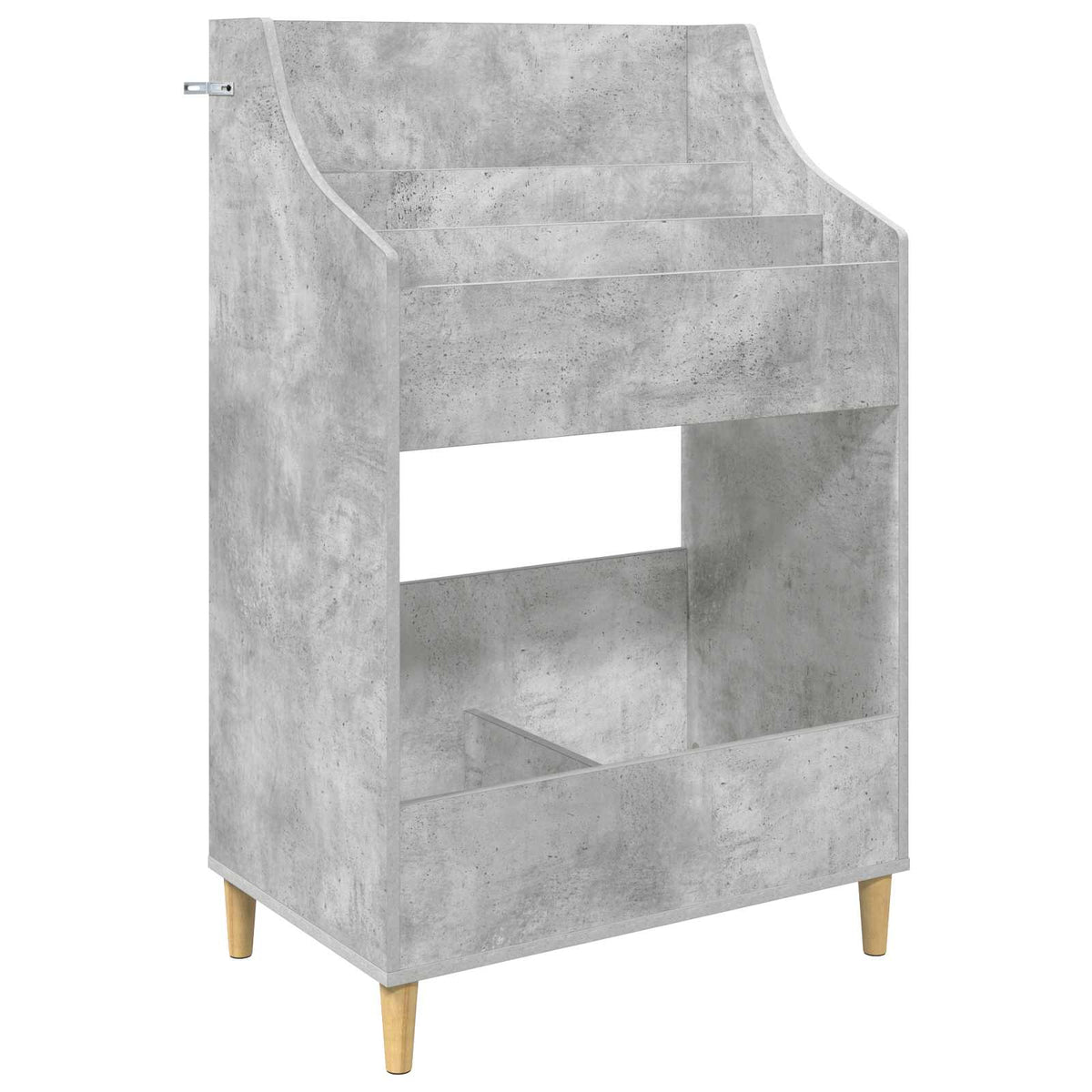 vidaXL Zestaw Półek na Media 3 szt. Betonowy szary 212 x 46 x 112 cm