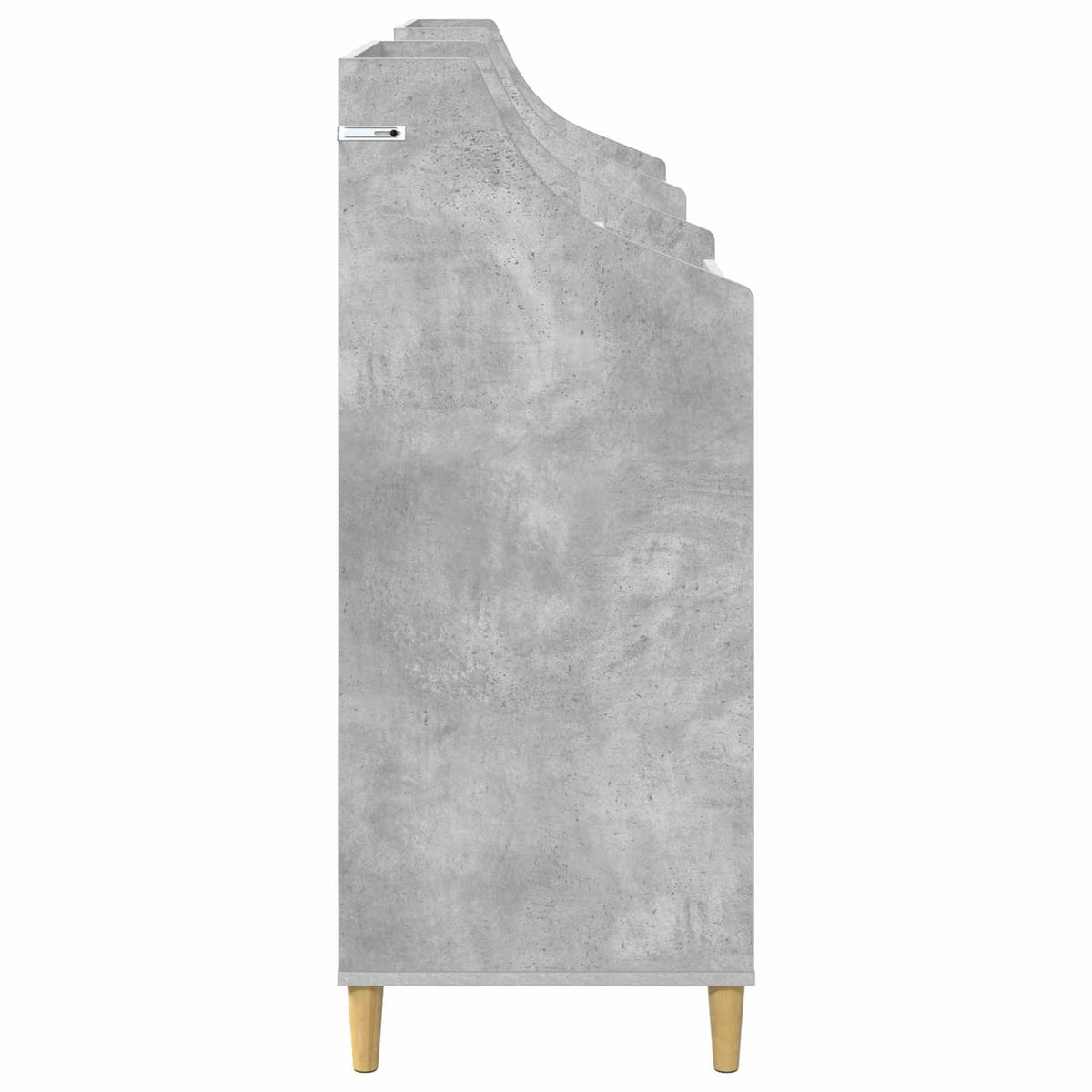 vidaXL Zestaw Półek na Media 3 szt. Betonowy szary 212 x 46 x 112 cm