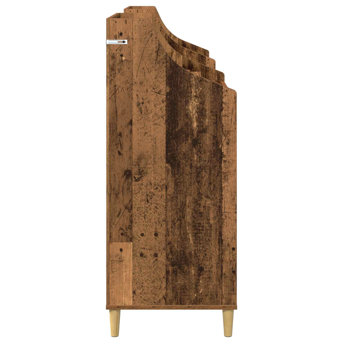 vidaXL Zestaw Półek na Media 3 szt. Stare drewno 212 x 46 x 112 cm