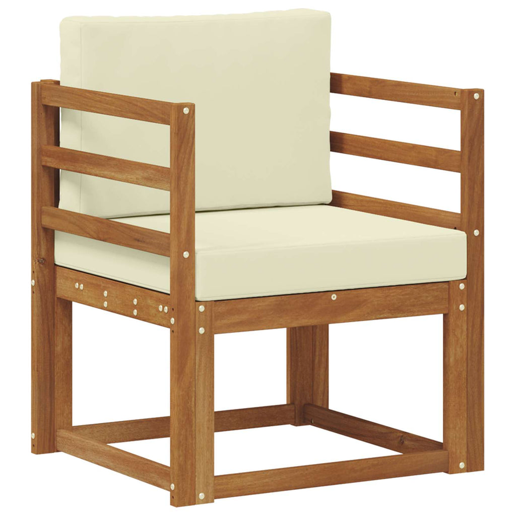 vidaXL Sofa na zewnątrz Lite drewno akacjowe i poliester Naturalny