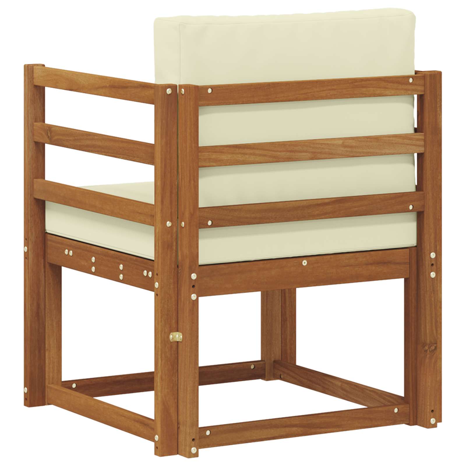 vidaXL Sofa na zewnątrz Lite drewno akacjowe i poliester Naturalny