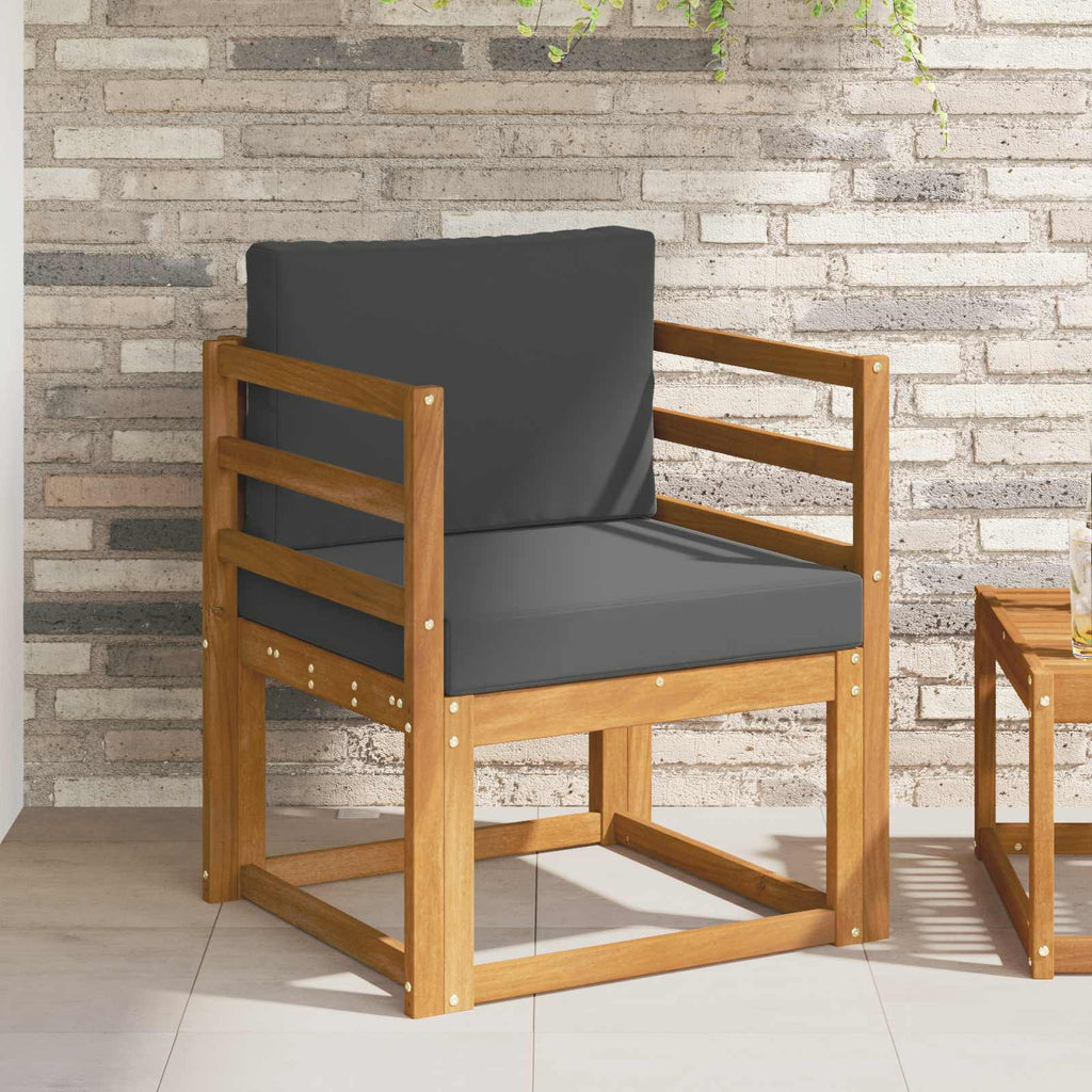 vidaXL Sofa na zewnątrz Lite drewno akacjowe i poliester Naturalny