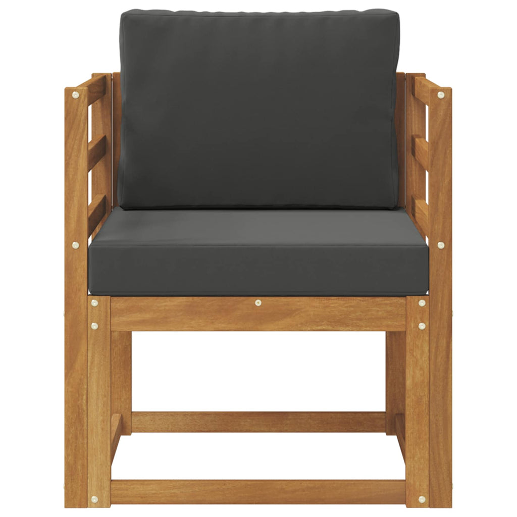 vidaXL Sofa na zewnątrz Lite drewno akacjowe i poliester Naturalny