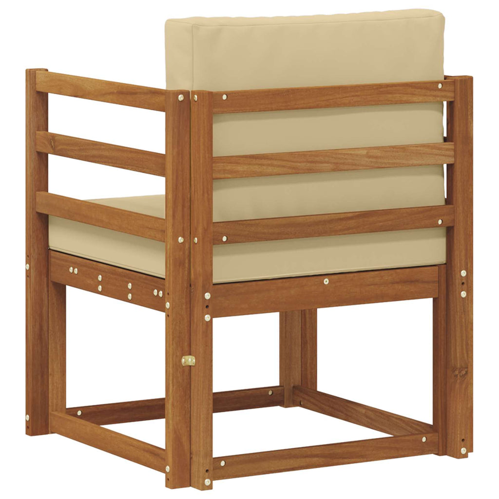 vidaXL Sofa na zewnątrz Lite drewno akacjowe i poliester Naturalny