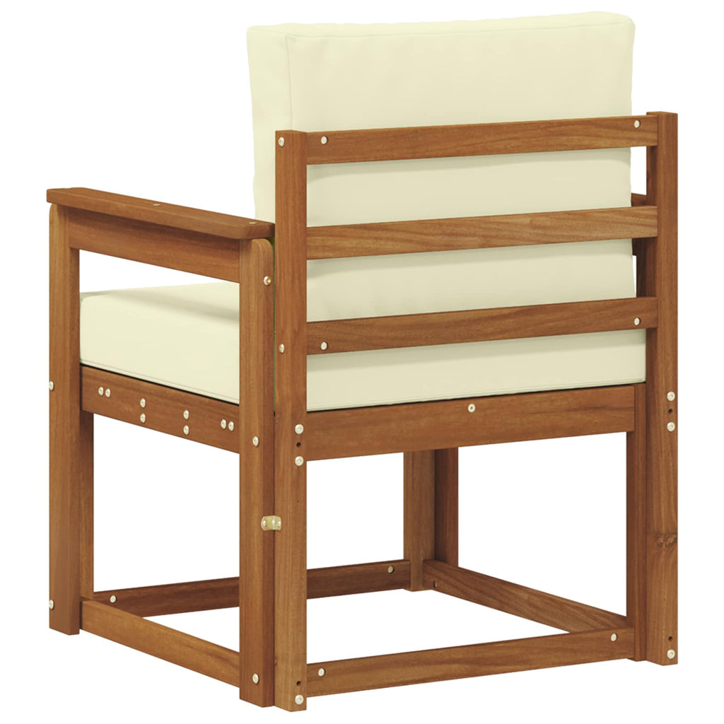 vidaXL Sofa na zewnątrz Lite drewno akacjowe i poliester Naturalny