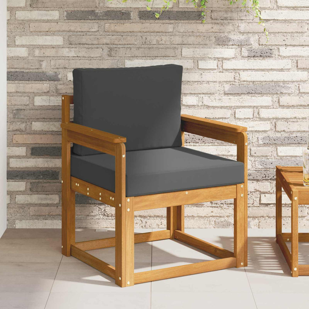 vidaXL Sofa na zewnątrz Lite drewno akacjowe i poliester Naturalny