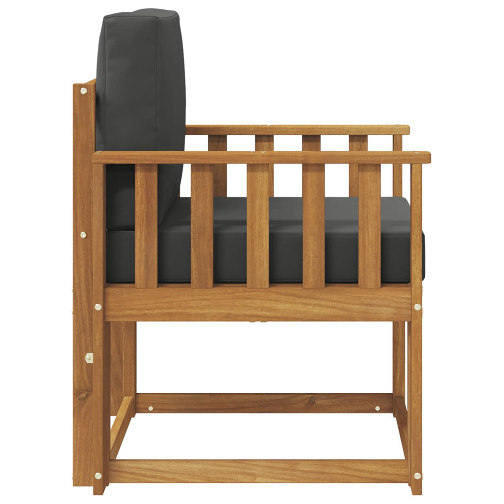 vidaXL Sofa na zewnątrz Lite drewno akacjowe i poliester Naturalny