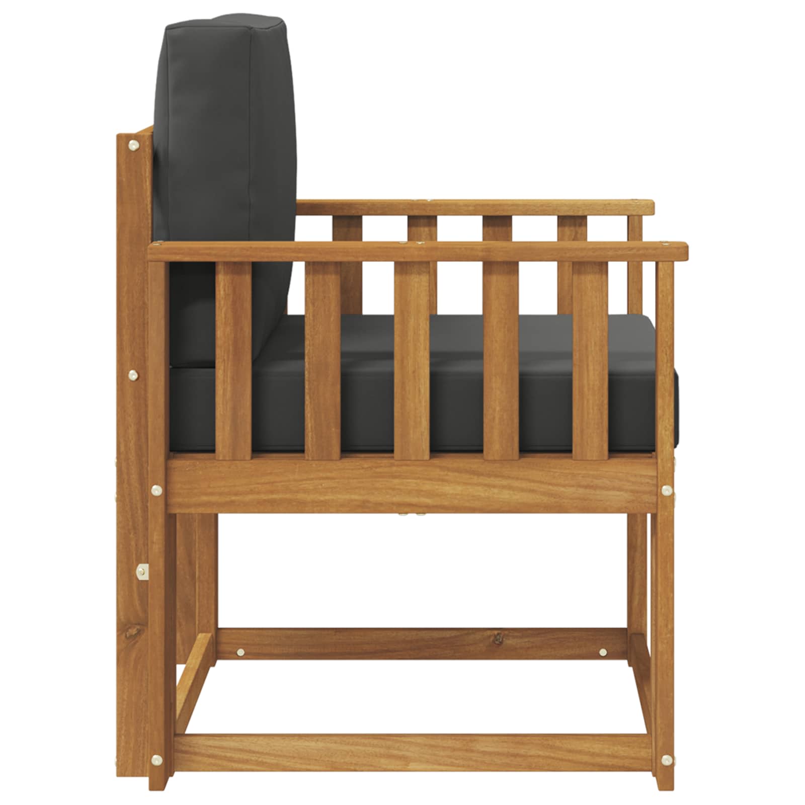 vidaXL Sofa na zewnątrz Lite drewno akacjowe i poliester Naturalny