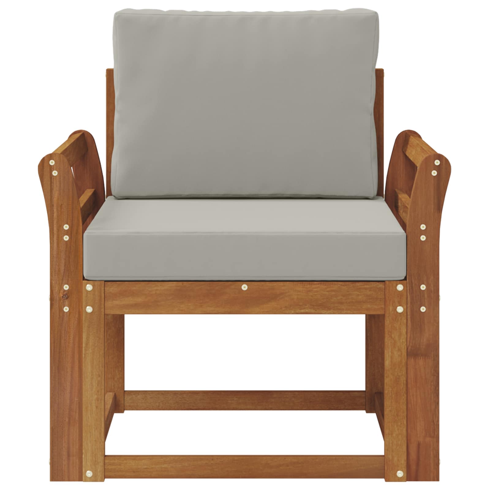 vidaXL Sofa na zewnątrz Lite drewno akacjowe i poliester
