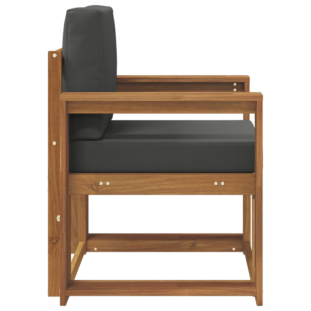 vidaXL Sofa na zewnątrz Lite drewno akacjowe i poliester Naturalny