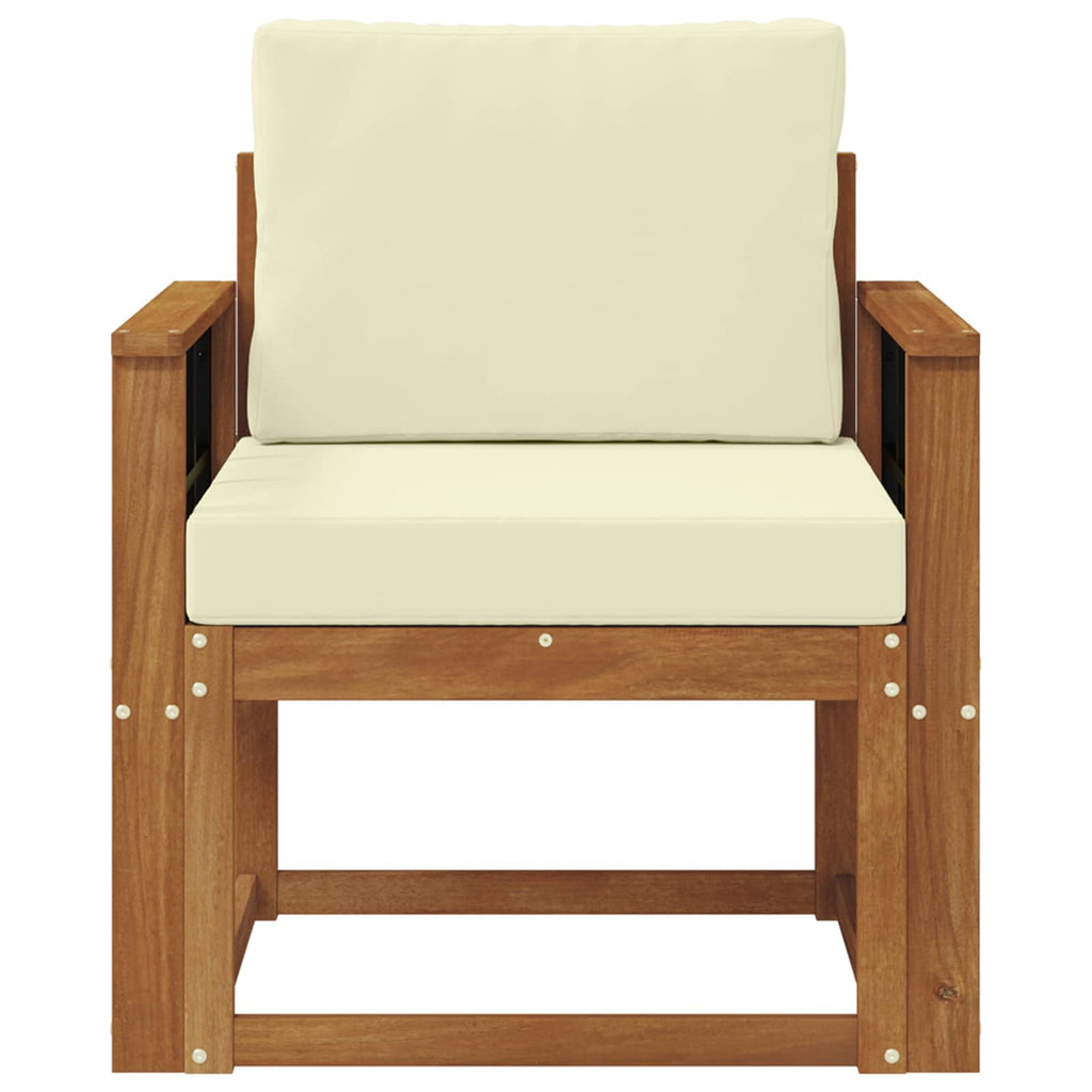 vidaXL Sofa na zewnątrz Lite drewno akacjowe i poliester Naturalny