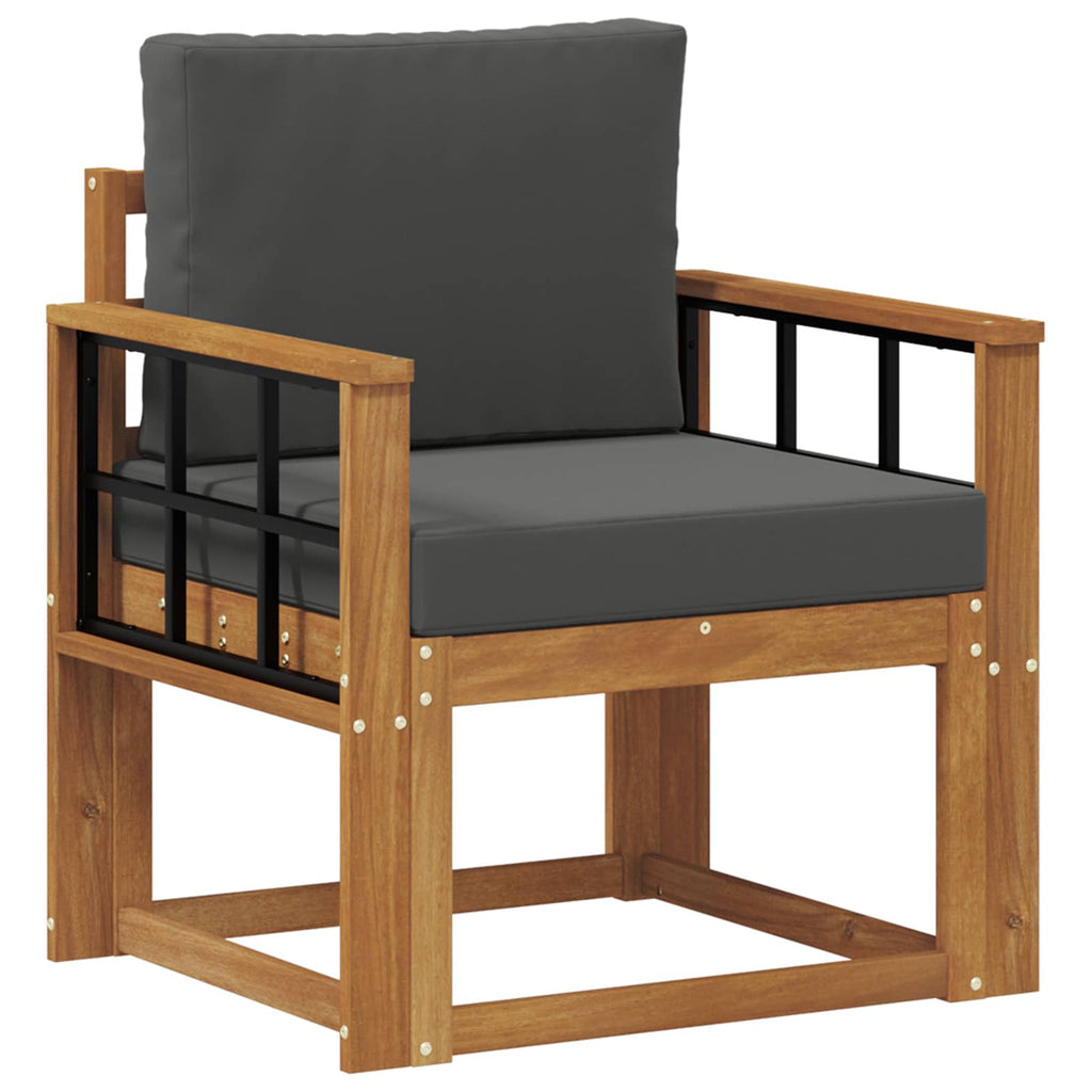 vidaXL Sofa na zewnątrz Lite drewno akacjowe i poliester Naturalny