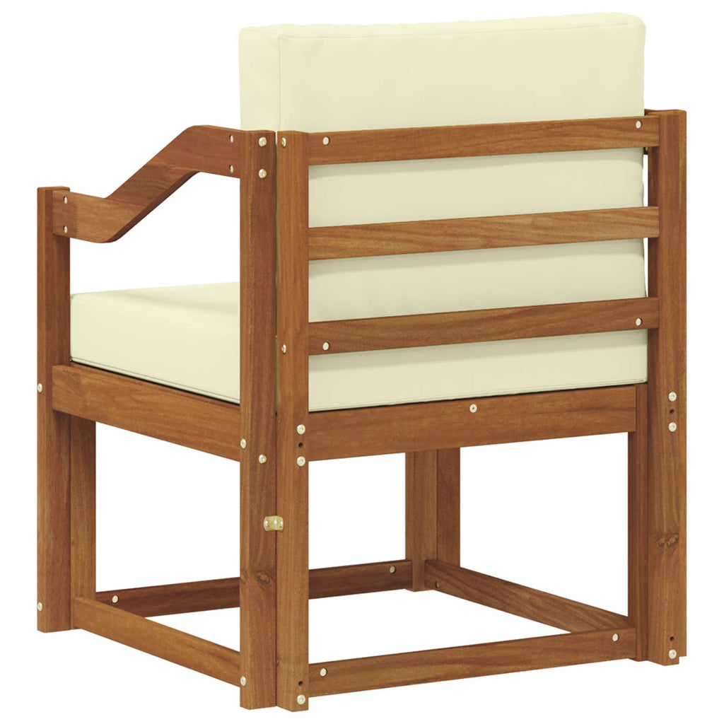vidaXL Sofa na zewnątrz Lite drewno akacjowe i poliester Naturalny