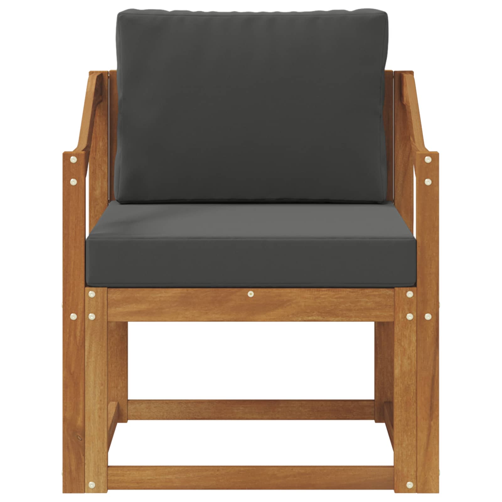 vidaXL Sofa na zewnątrz Lite drewno akacjowe i poliester Naturalny