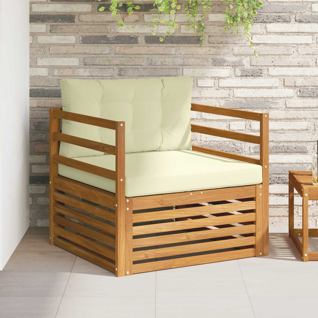 vidaXL Sofa na zewnątrz Lite drewno akacjowe i poliester