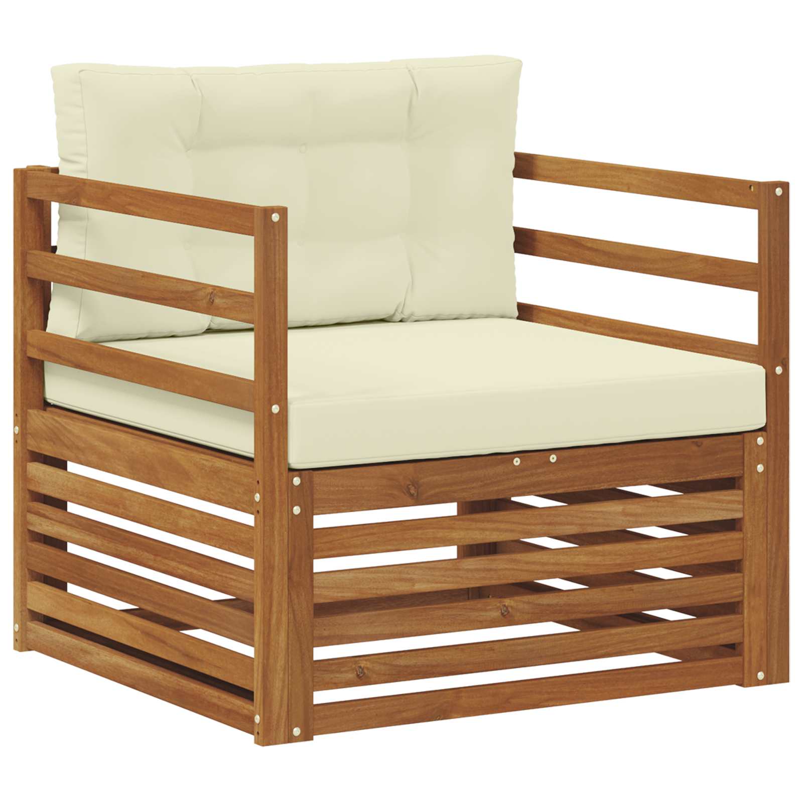 vidaXL Sofa na zewnątrz Lite drewno akacjowe i poliester