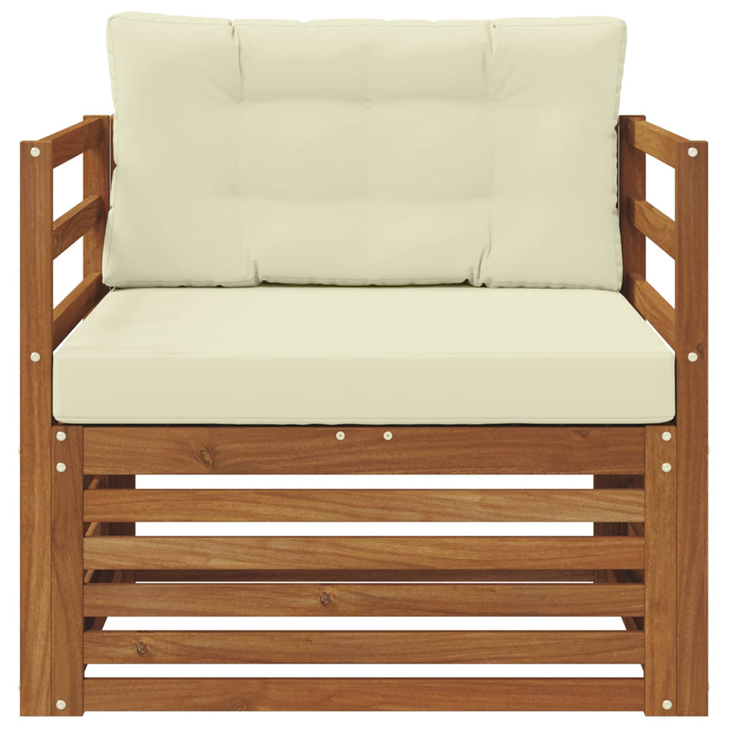 vidaXL Sofa na zewnątrz Lite drewno akacjowe i poliester