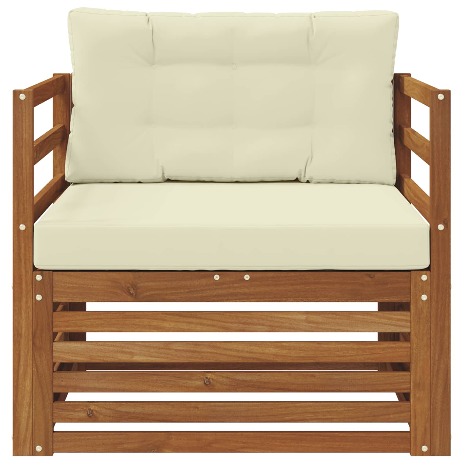 vidaXL Sofa na zewnątrz Lite drewno akacjowe i poliester