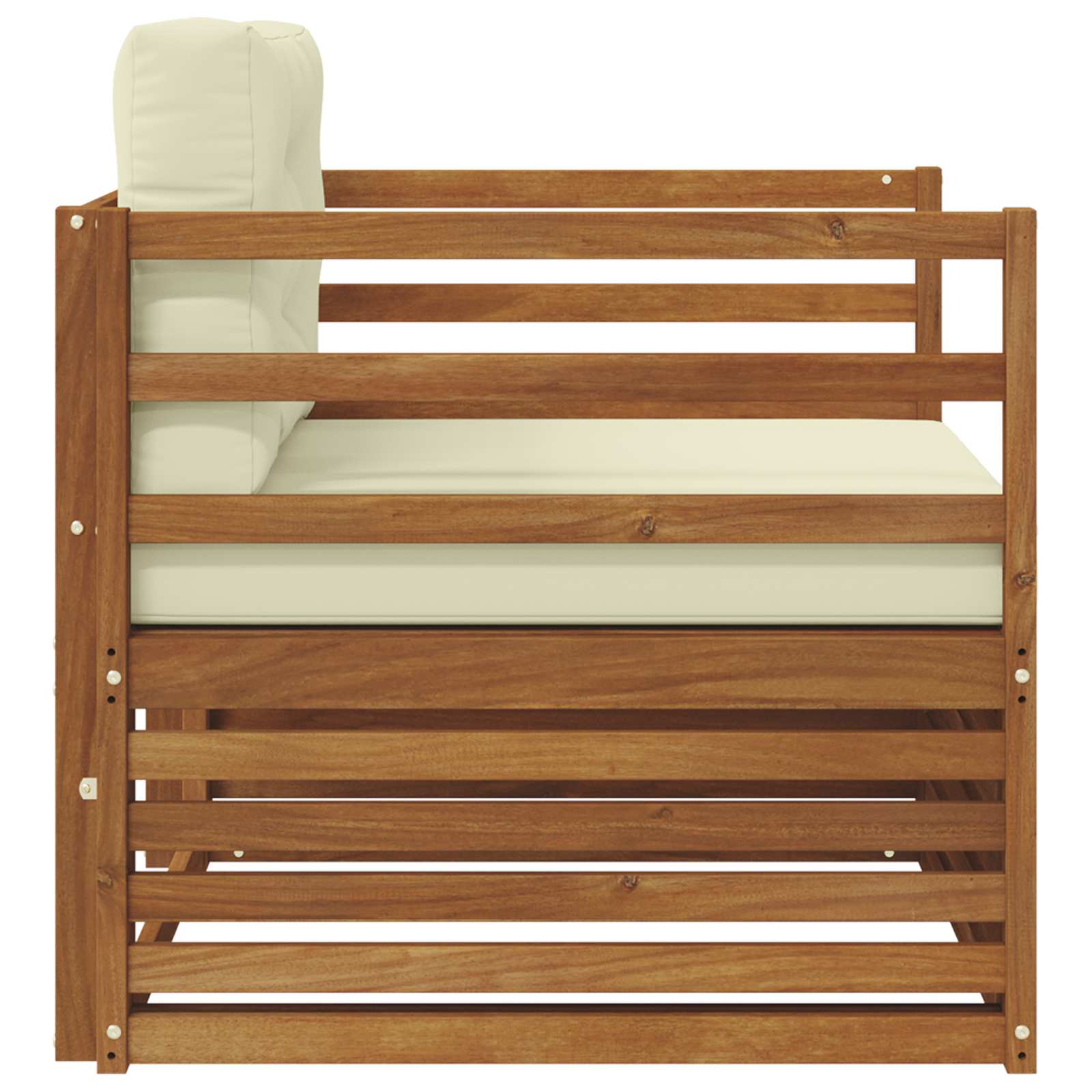 vidaXL Sofa na zewnątrz Lite drewno akacjowe i poliester