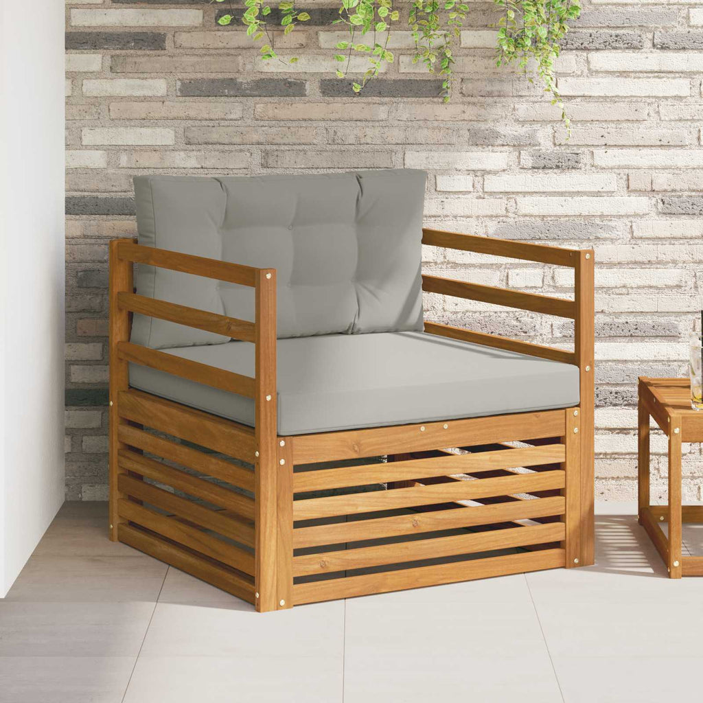 vidaXL Sofa na zewnątrz Lite drewno akacjowe i poliester