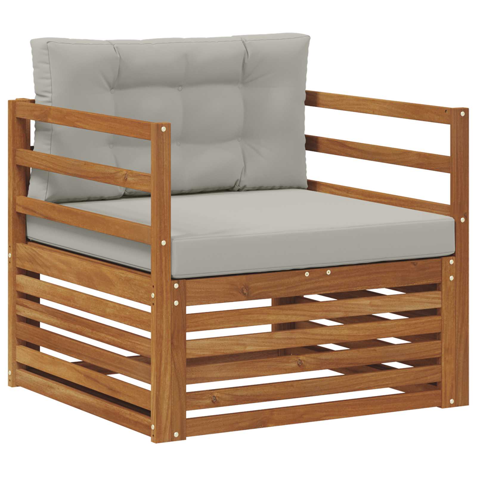 vidaXL Sofa na zewnątrz Lite drewno akacjowe i poliester