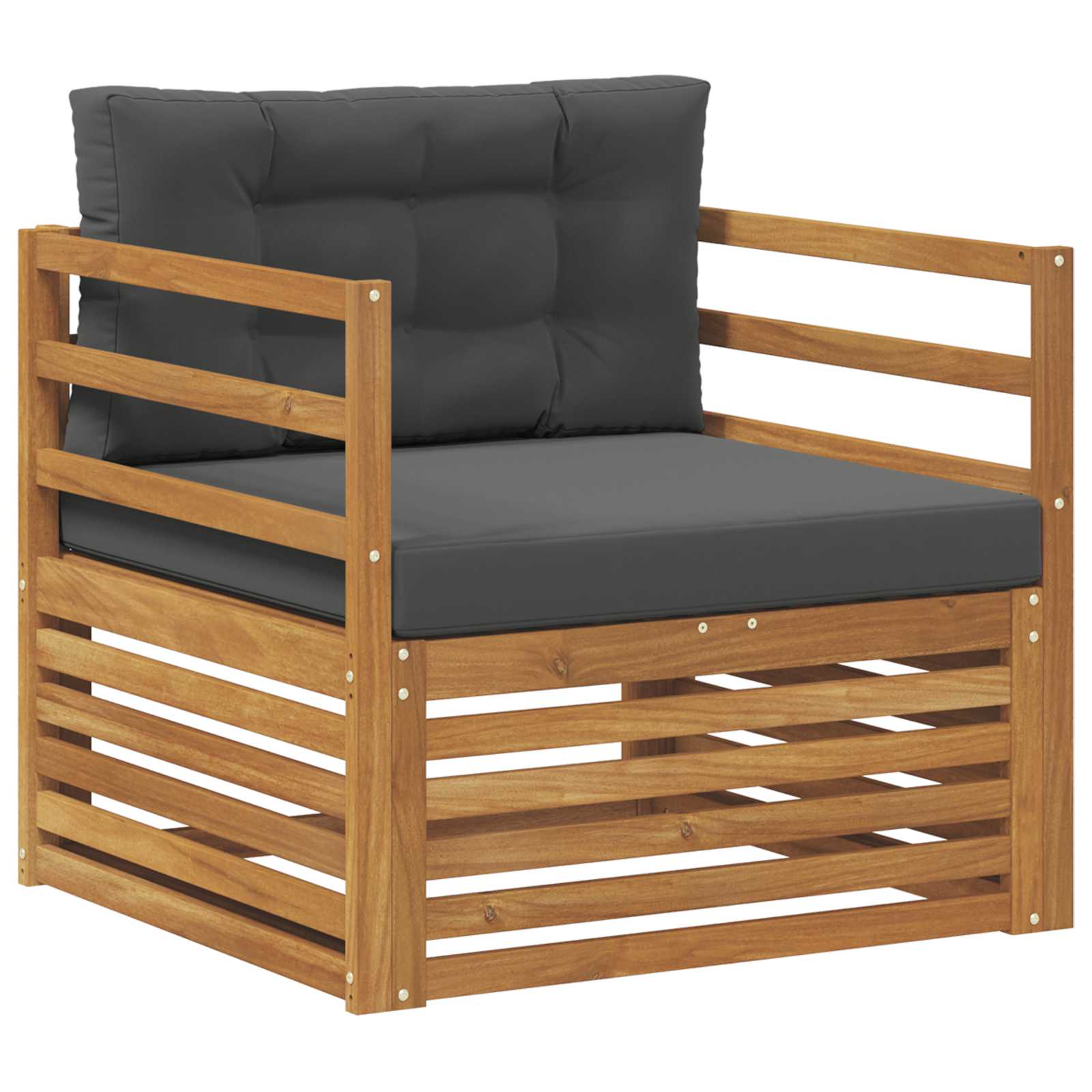 vidaXL Sofa na zewnątrz Lite drewno akacjowe i poliester
