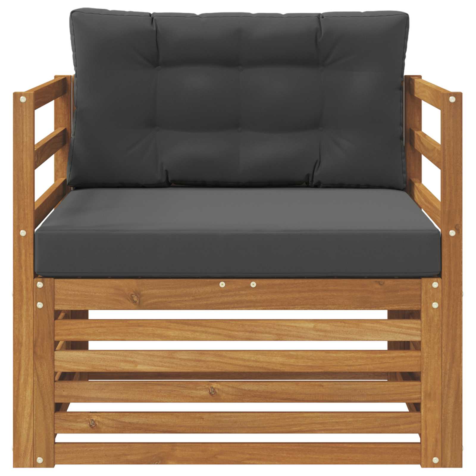 vidaXL Sofa na zewnątrz Lite drewno akacjowe i poliester