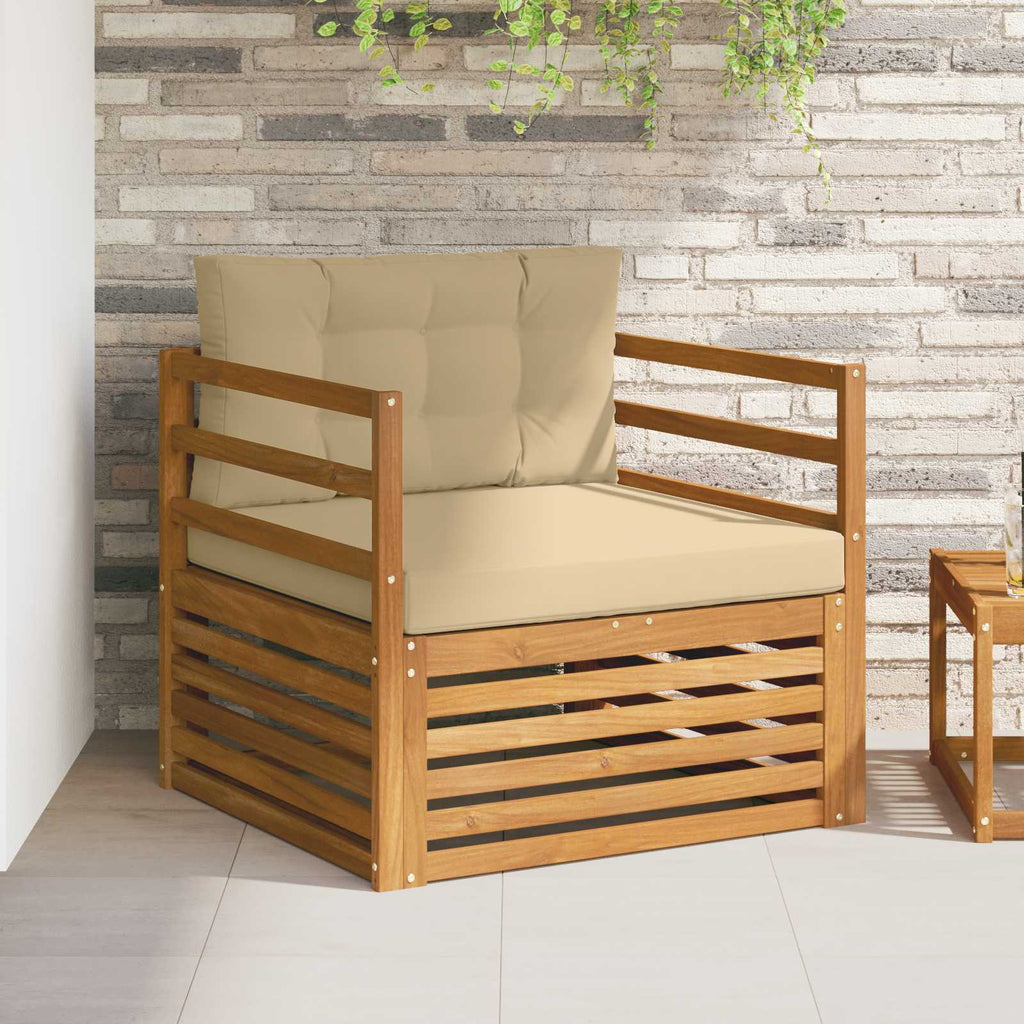 vidaXL Sofa na zewnątrz Lite drewno akacjowe i poliester