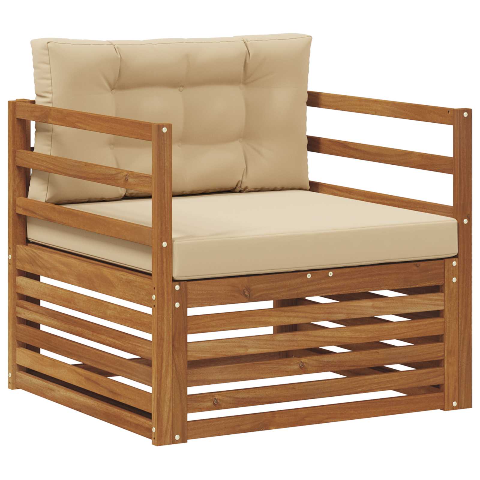 vidaXL Sofa na zewnątrz Lite drewno akacjowe i poliester