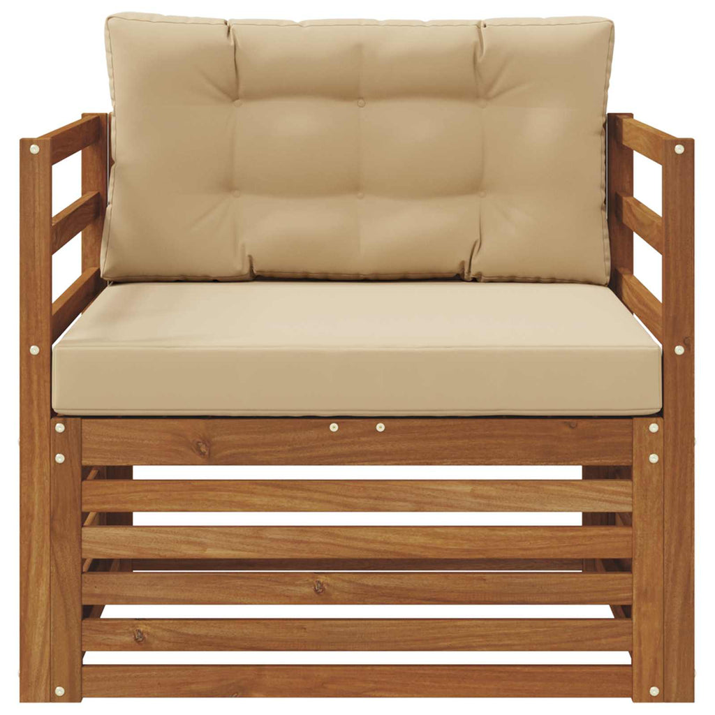 vidaXL Sofa na zewnątrz Lite drewno akacjowe i poliester