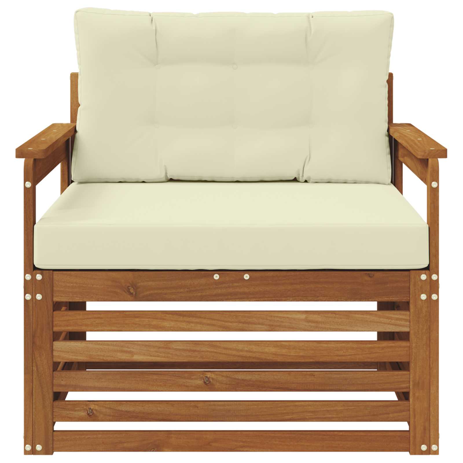 vidaXL Sofa na zewnątrz Lite drewno akacjowe i poliester